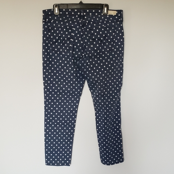 AG The Steve Ankle Slim Straight Polka Dot Jeane SZ 30 - Picture 4 of 6